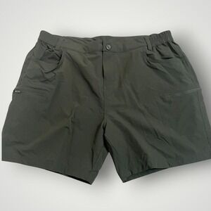 Willit Hiking Performance Cargo Shorts Mens XXL Olive Green Stretch Utility